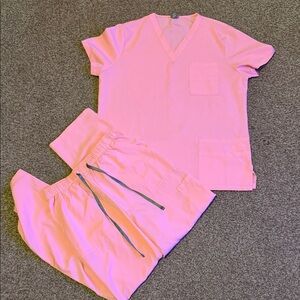 Pink Women's Scrub Set